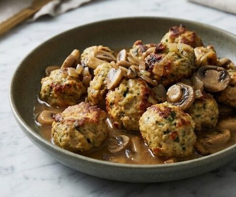 Giada Chicken Marsala Meatballs