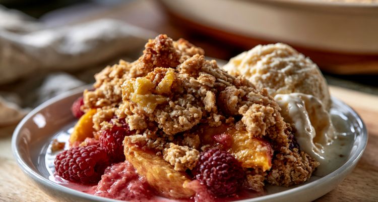 Ina Garten Peach And Raspberry Crisp