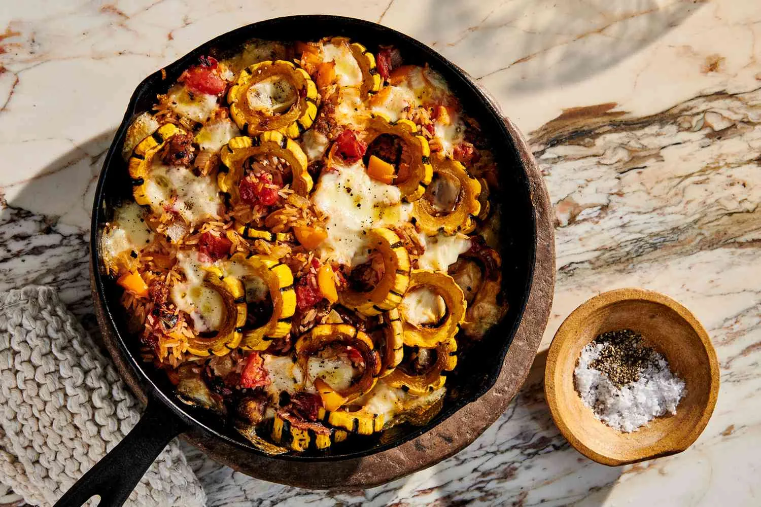 Martha Stewart Sausage Casserole With Cheesy Rice and Squash