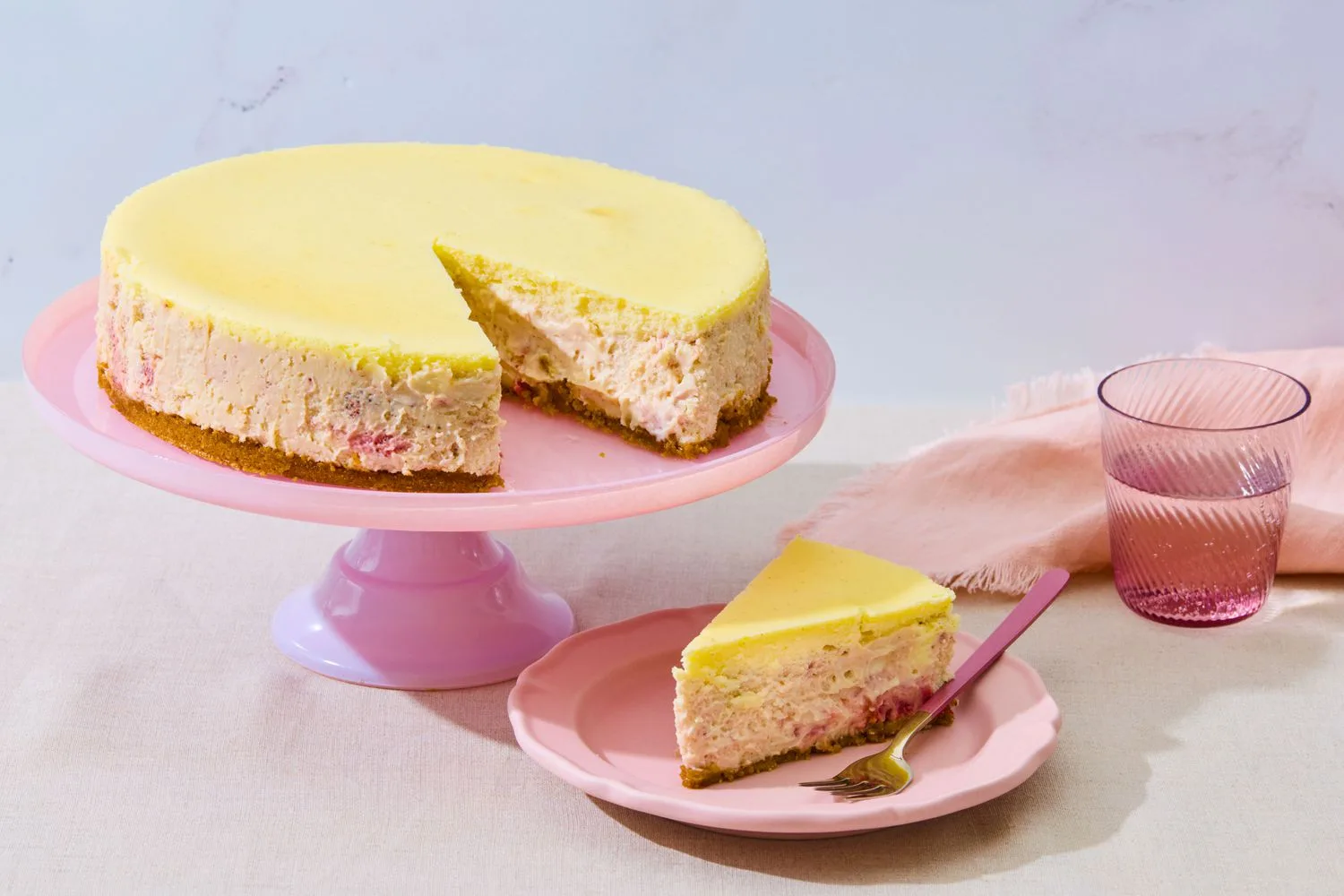 Martha Stewart Strawberries-and-Cream Cheesecake