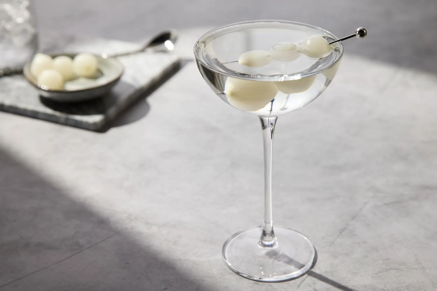 Martha Stewart Vodka Gibson Cocktail
