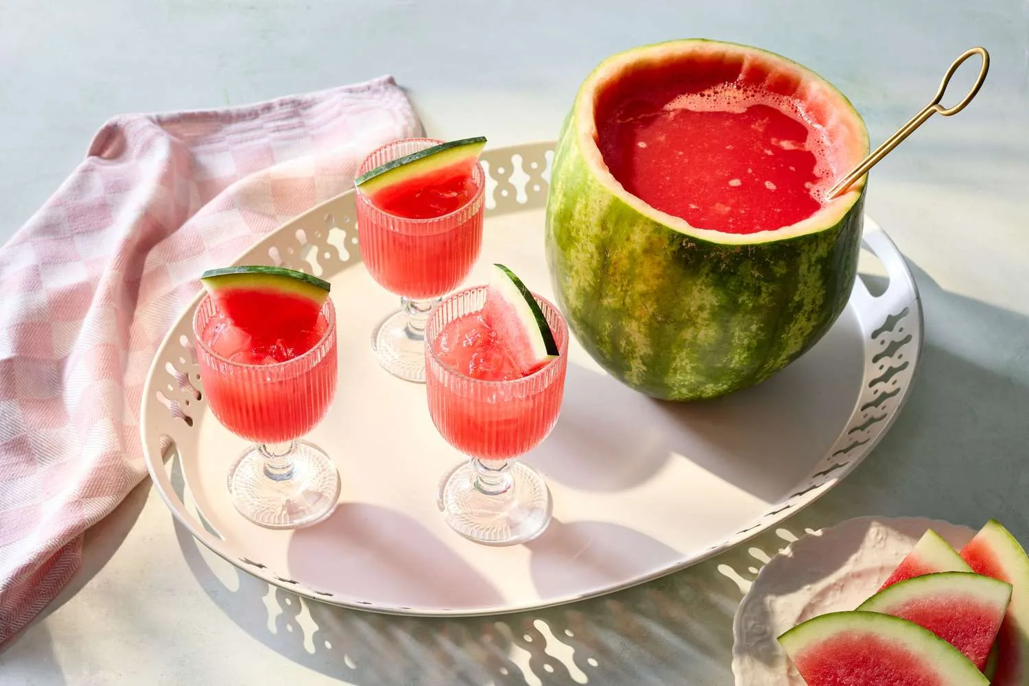 Martha Stewart Watermelon Punch and Bowl