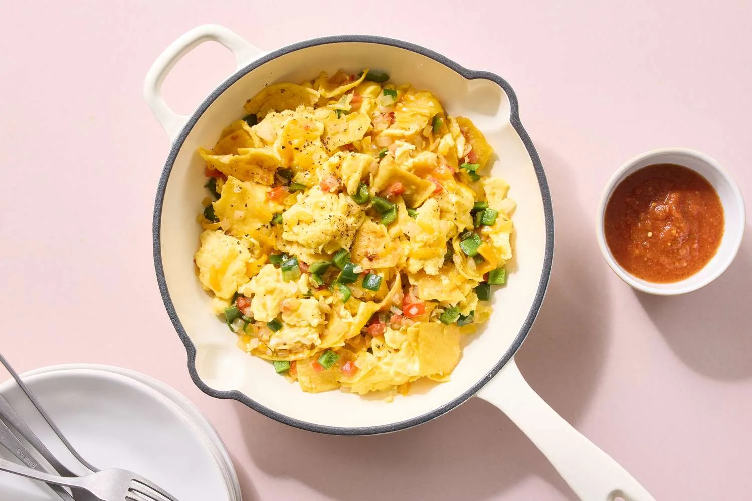 Martha Stewart Migas (Corn Tortilla and Egg Scramble)