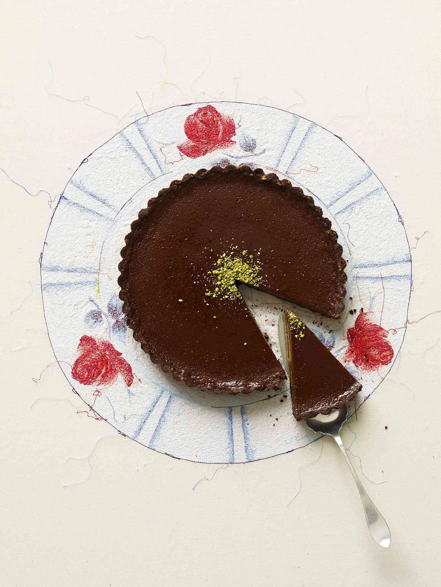 Martha Stewart Milk Chocolate-Pistachio Tart