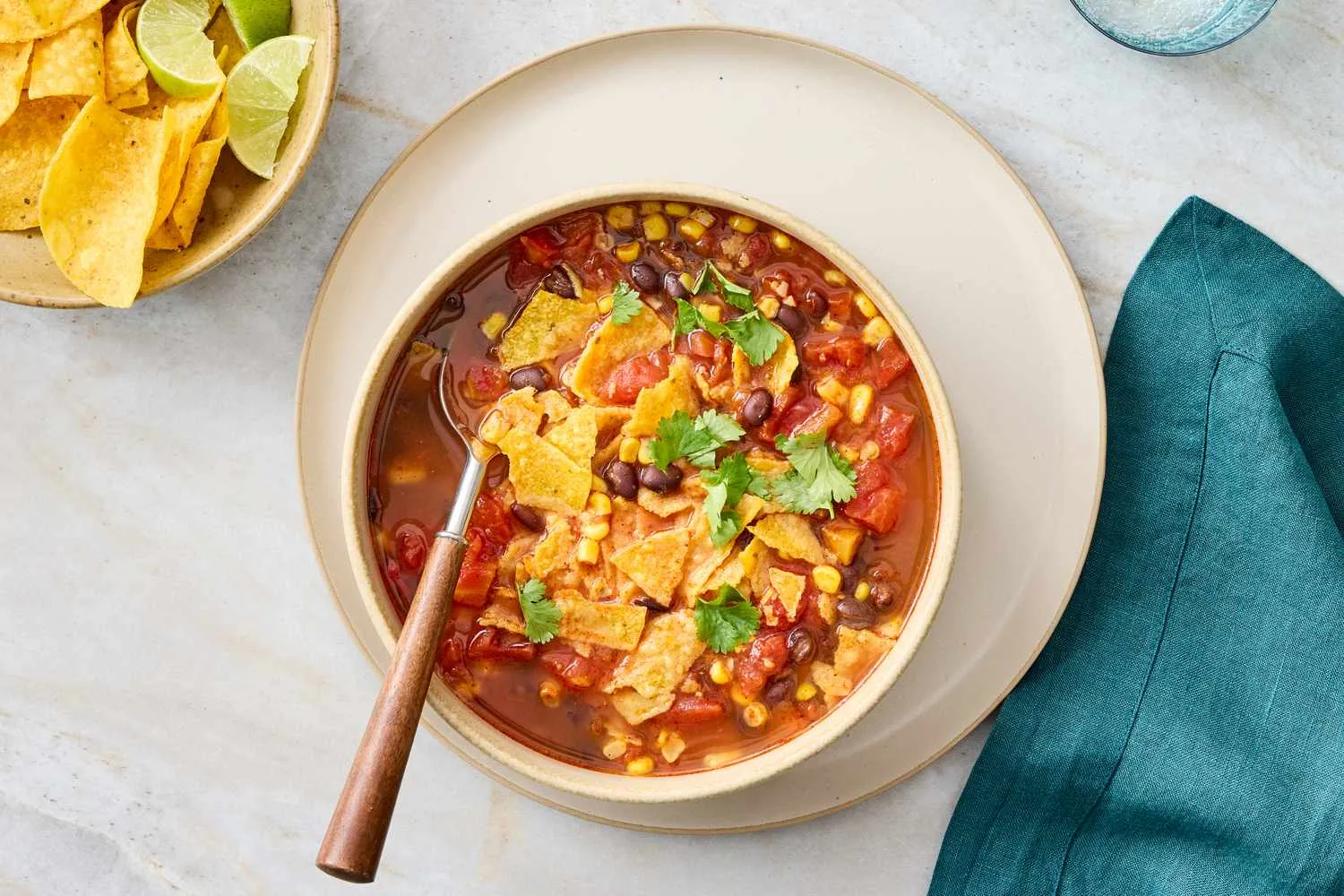 Martha Stewart Quick Tortilla Soup With Black Beans