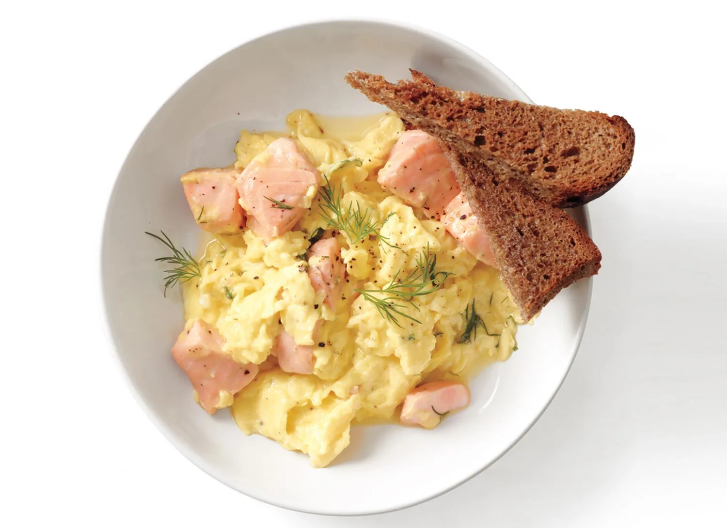 Martha Stewart Salmon and Scrambled Eggs