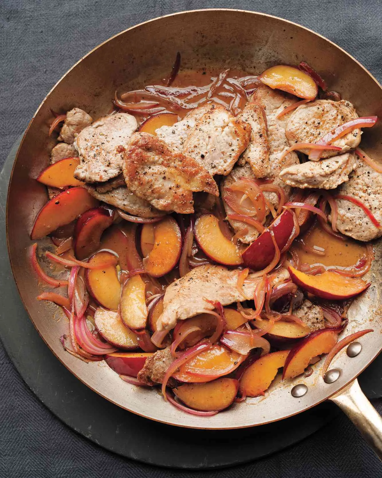 Martha Stewart Sautéed Pork and Plums