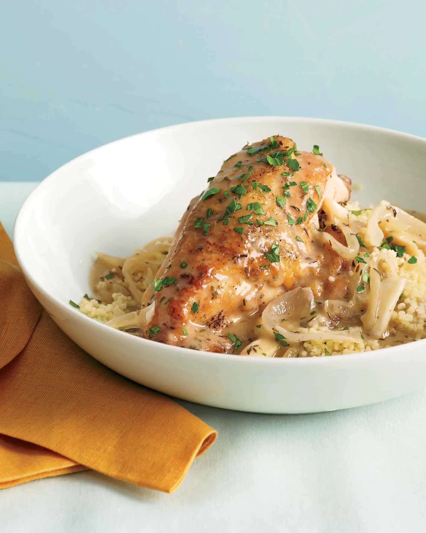 Martha Stewart Slow-Cooker Garlic Chicken With Couscous