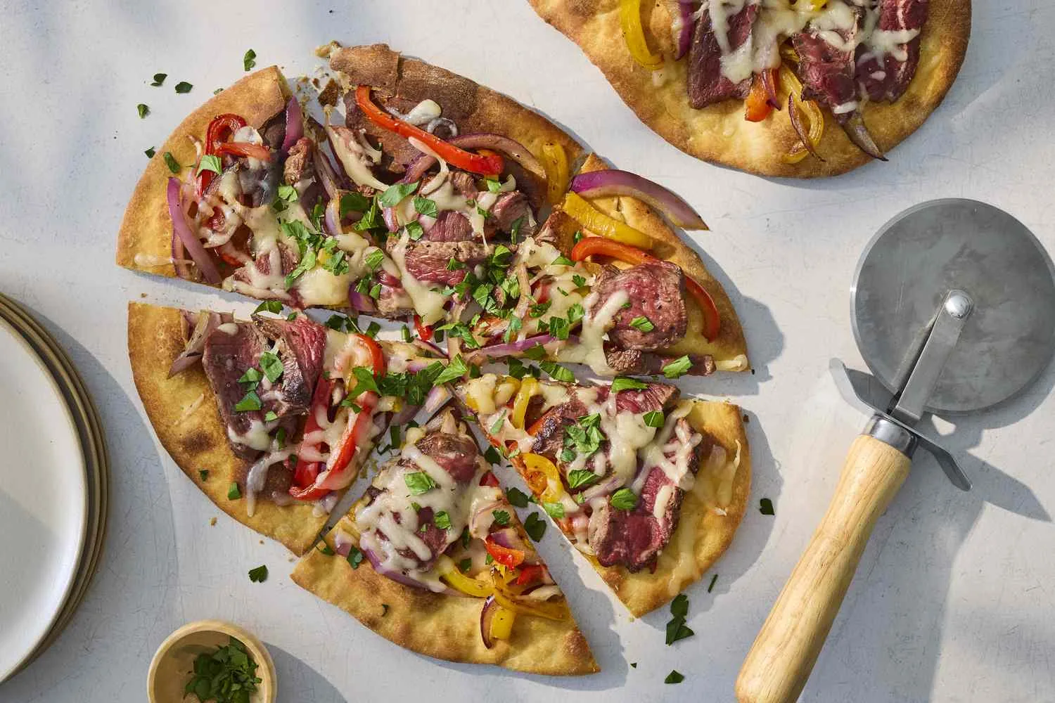 Martha Stewart Steak Pizza With Peppers and Onions