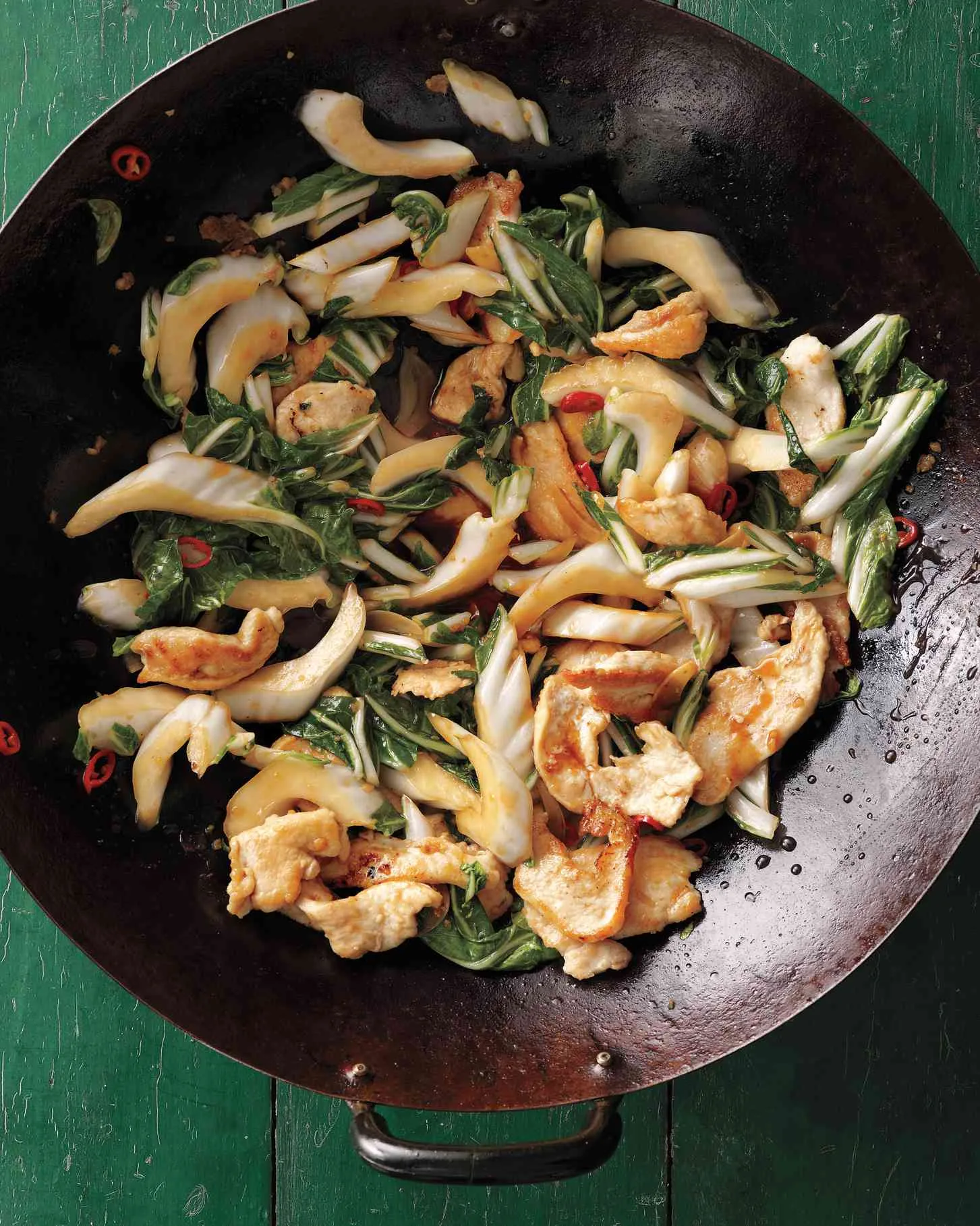 Martha Stewart Stir-Fried Chicken with Bok Choy