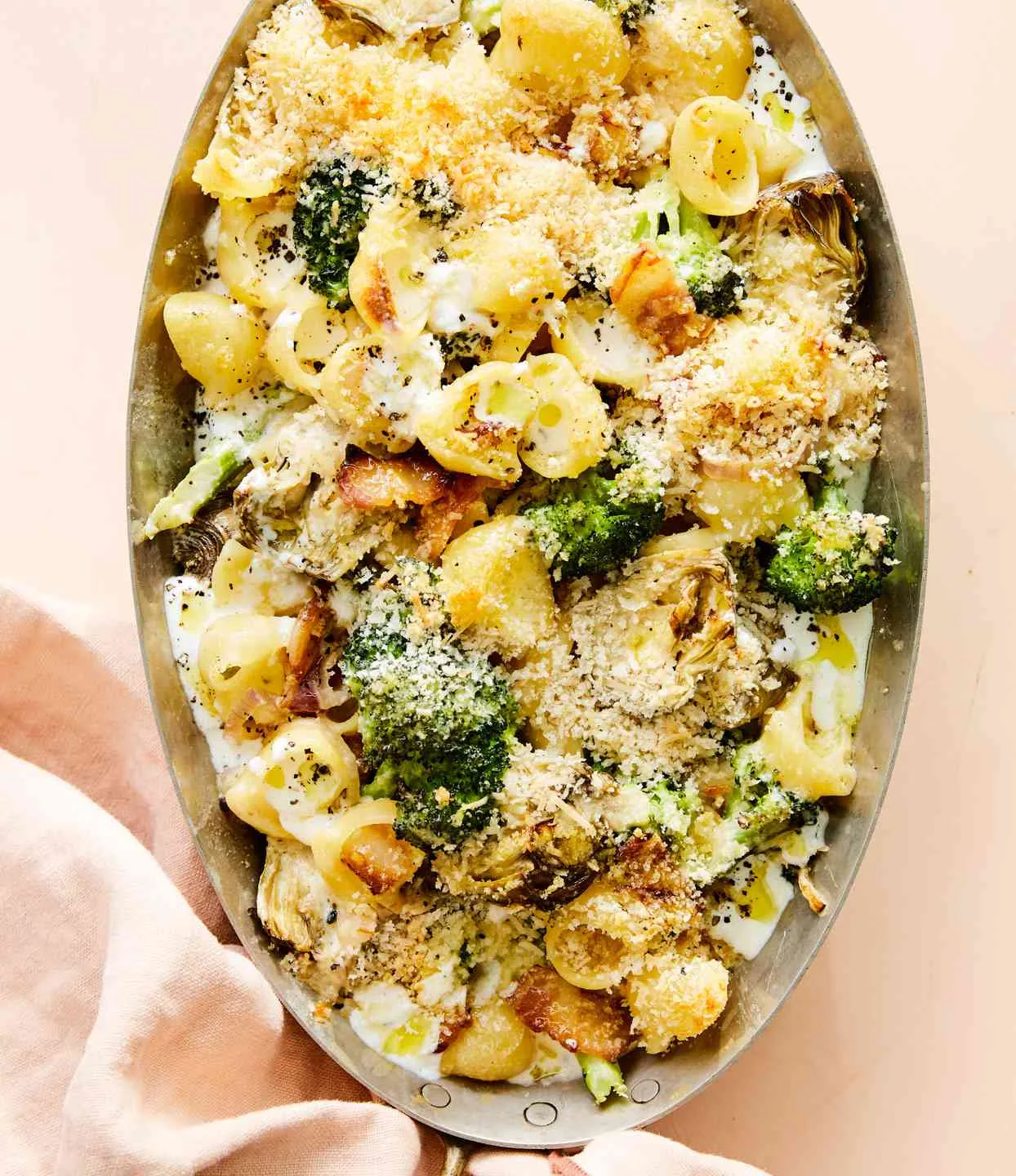 Martha Stewart Baked Broccoli-and-Artichoke Shells