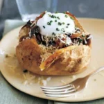 Martha Stewart Baked Potatoes with Créme Fraiche and Caviar
