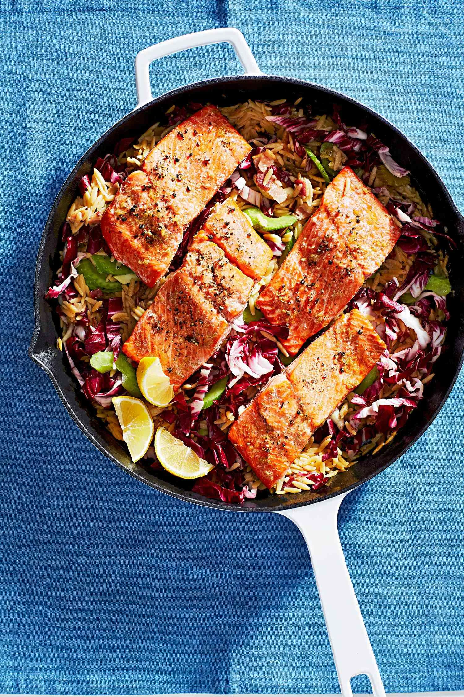 Martha Stewart Baked Salmon With Creamy Orzo