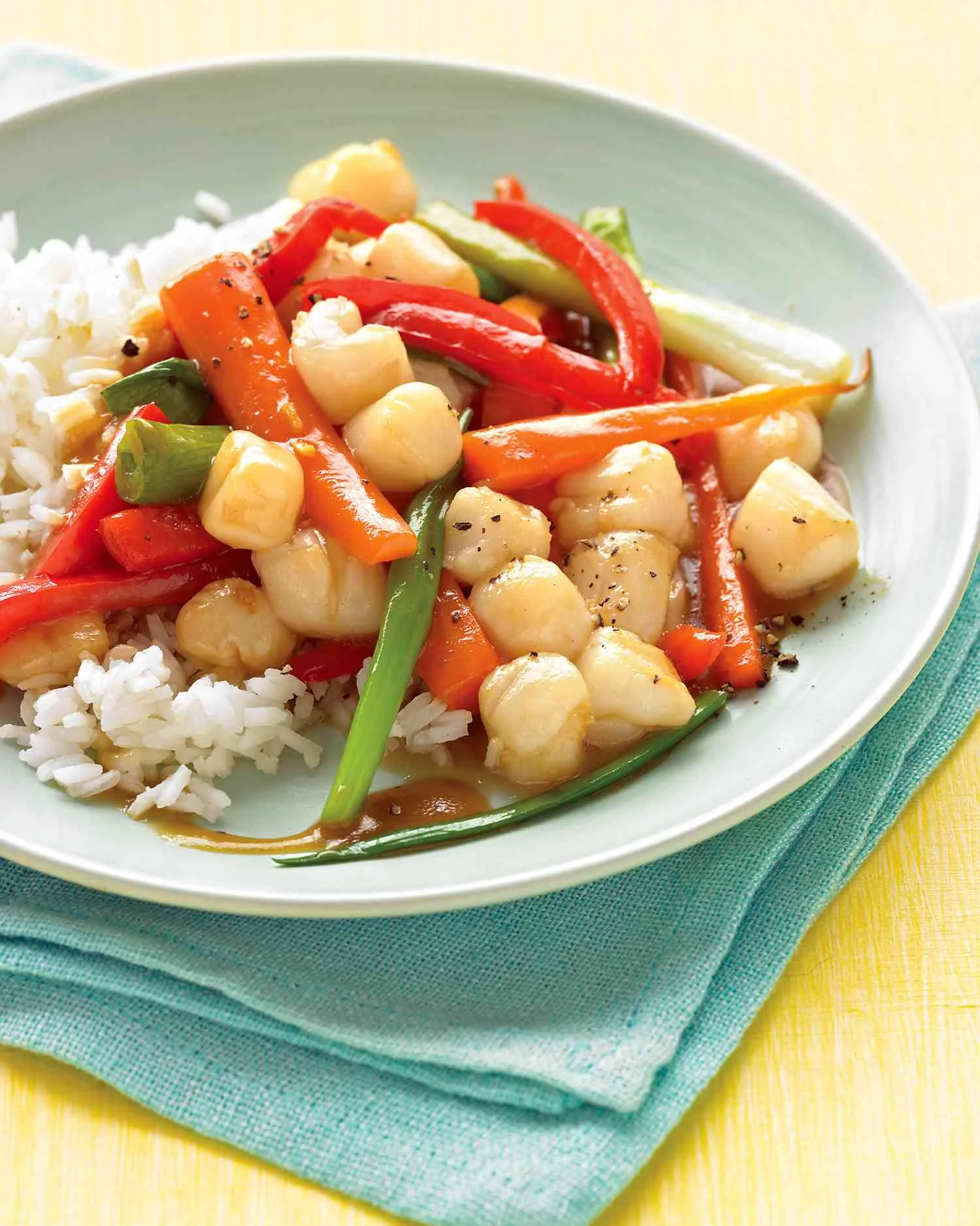 Martha Stewart Bay Scallop Stir-Fry