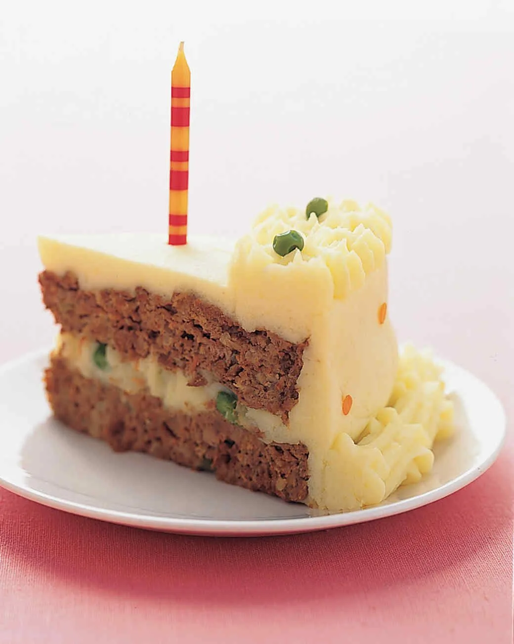 Martha Stewart Birthday Meatloaf “Cake”