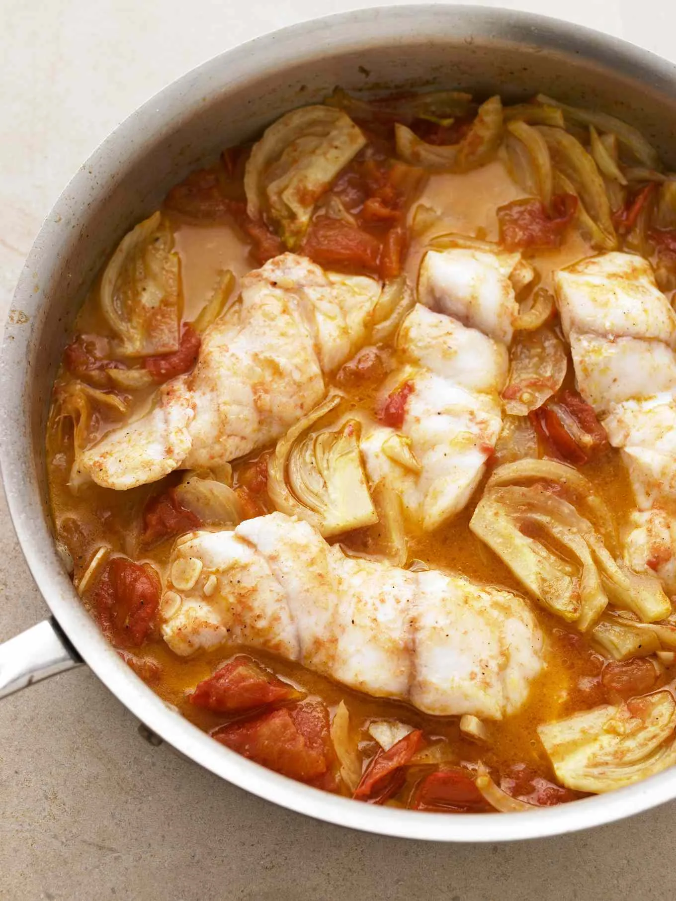 Martha Stewart Braised Fish with Fennel and Tomato