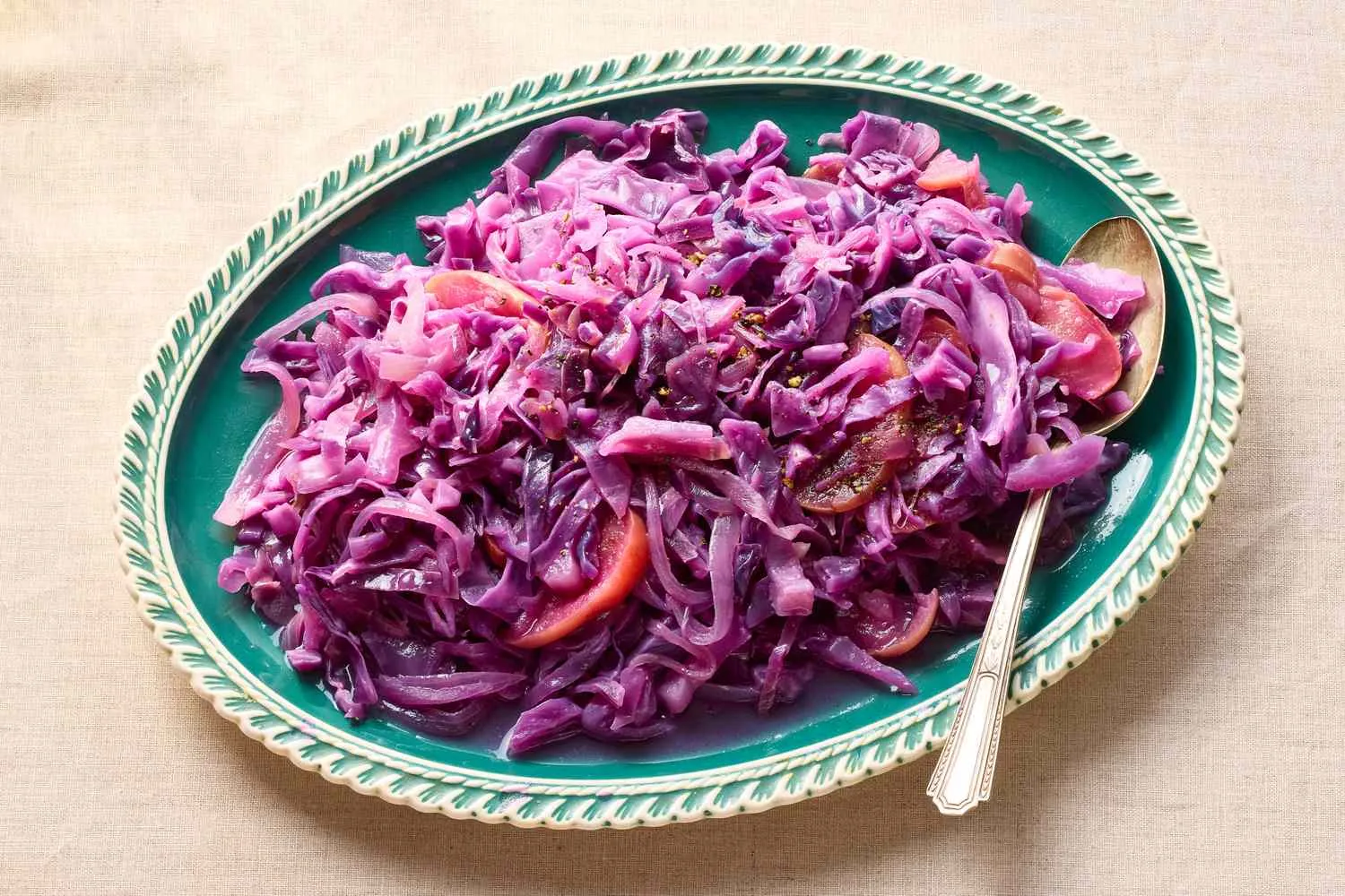 Martha Stewart Braised Red Cabbage with Apple and Onion
