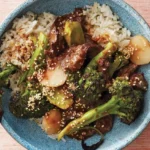 Martha Stewart Broiled Coconut-and-Lime-Crusted Shrimp with Rice-Noodle Salad